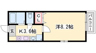 播磨高岡駅 徒歩27分 2階の物件間取画像